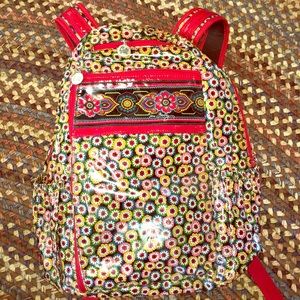 Vera Bradley Frill Water Resistant Bookbag